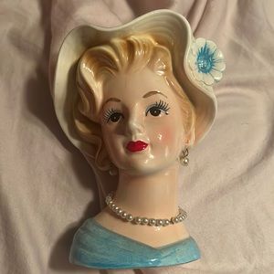 Lefton lady head vase